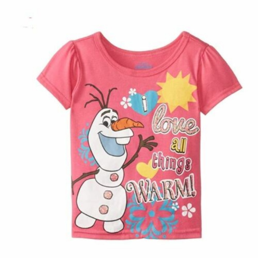 Disney Junior Girl's Frozen Olaf T-Shirt